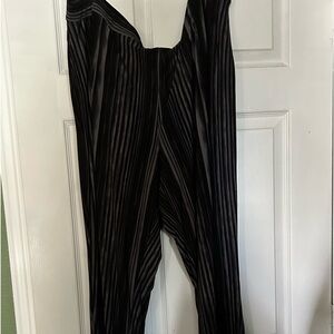 Pull on easy fit wide leg pants
